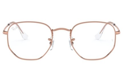 Ochelari Ray-Ban Hexagonal RX6448 3094 Pătrați Aurii