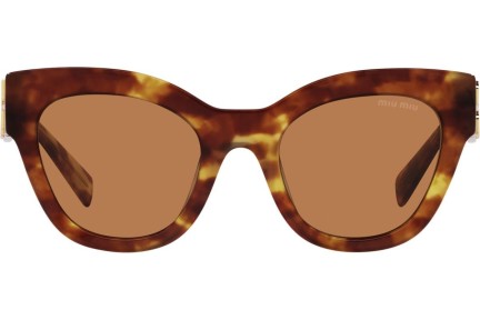 Ochelari de soare Miu Miu MU01YS 4BW2Z1 Cat Eye Havana