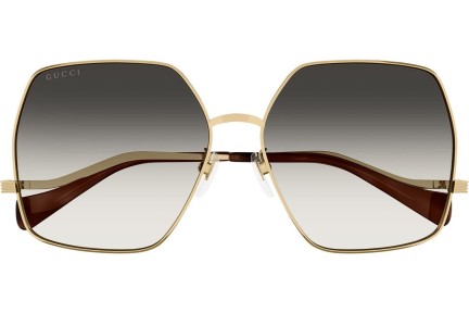 Ochelari de soare Gucci GG1005S 002 Oversize Aurii