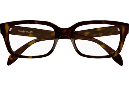 Ochelari Alexander McQueen AM0345O 002 Dreptunghiulari Havana