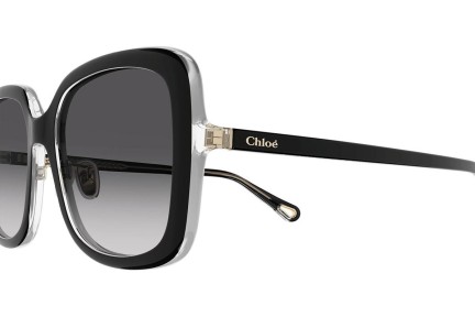 Ochelari de soare Chloe CH0073SK 001 Pătrați Negri