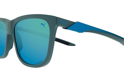 Ochelari de soare Puma PU0360S 003 Polarized Pătrați Albaștri