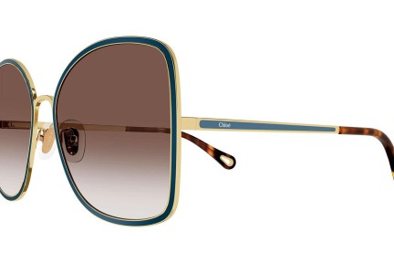 Ochelari de soare Chloe CH0101S 003 Oversize Aurii