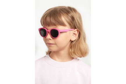 Ochelari de soare Polaroid Junior PLD8019/S/SM 35J/M9 Polarized Rotunzi Roz