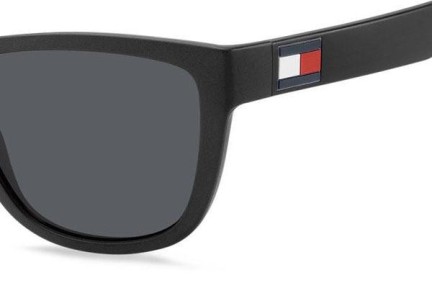 Ochelari de soare Tommy Hilfiger TH1557/S 08A/IR Dreptunghiulari Negri