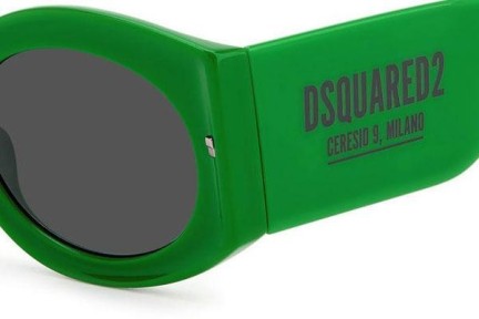 Ochelari de soare Dsquared2 D20071/S 1ED/IR Ovali Verzi