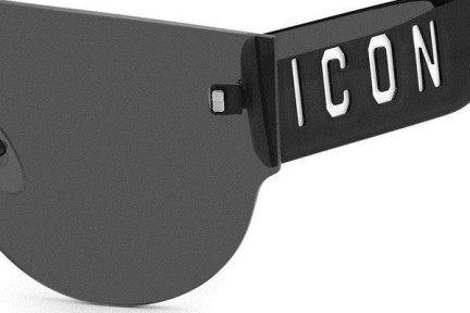 Ochelari de soare Dsquared2 ICON0002/S 80S/IR Lentilă unică | Shield Negri