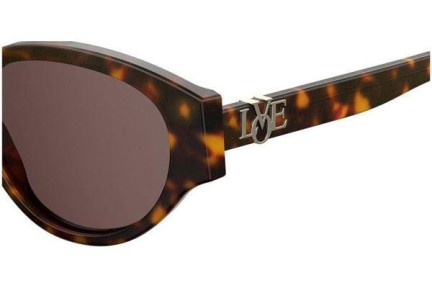 Ochelari de soare Love Moschino MOL014/G/S 086/70 Ovali Havana