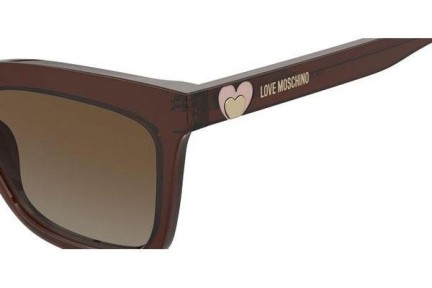 Ochelari de soare Love Moschino MOL057/S 09Q/HA Cat Eye Maro