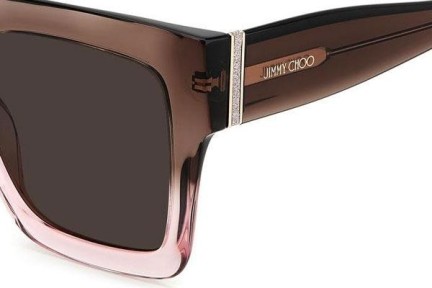 Ochelari de soare Jimmy Choo EDNA/S 08M/70 Pătrați Maro