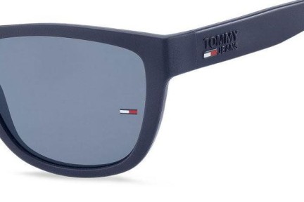 Ochelari de soare Tommy Jeans TJ0002/S FLL/KU Dreptunghiulari Albaștri