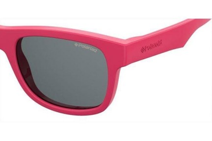 Ochelari de soare Polaroid Junior PLD8020/S/SM 35J/M9 Polarized Pătrați Roz