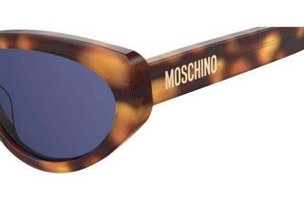 Ochelari de soare Moschino MOS077/S 086/KU Cat Eye Havana