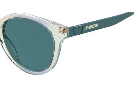 Ochelari de soare Love Moschino MOL040/S 1BO/KU Rotunzi Bej