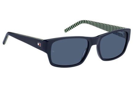 Ochelari de soare Tommy Hilfiger TH2017/S PJP/KU Dreptunghiulari Albaștri