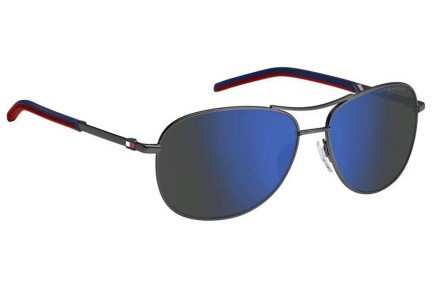 Ochelari de soare Tommy Hilfiger TH2023/S R80/ZS Pilot Argintii