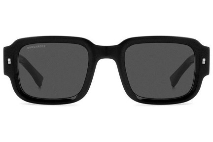 Ochelari de soare Dsquared2 ICON0009/S 807/IR Dreptunghiulari Negri