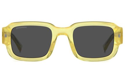 Ochelari de soare Dsquared2 ICON0009/S 40G/IR Dreptunghiulari Galbeni