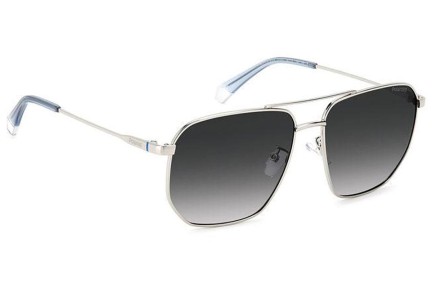 Ochelari de soare Polaroid PLD4141/G/S/X 010/WJ Polarized Pătrați Argintii