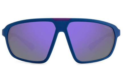 Ochelari de soare Polaroid PLD2142/S 802/MF Polarized Oversize Albaștri