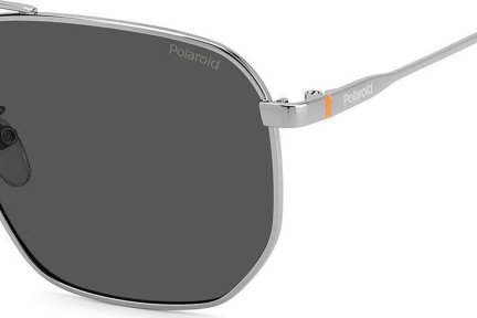 Ochelari de soare Polaroid PLD4141/G/S/X KJ1/M9 Polarized Pătrați Argintii