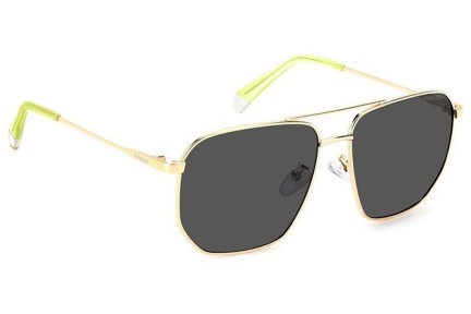 Ochelari de soare Polaroid PLD4141/G/S/X 2F7/M9 Polarized Pătrați Aurii