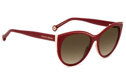 Ochelari de soare Carolina Herrera HER0142/S R9S/HA Rotunzi Roșii