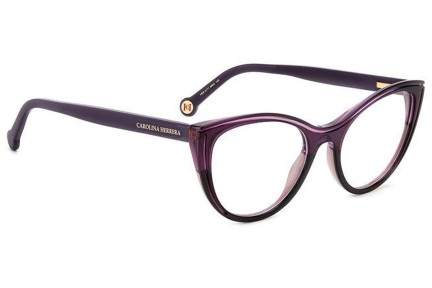 Ochelari Carolina Herrera HER0171 MW2 Cat Eye Violeți