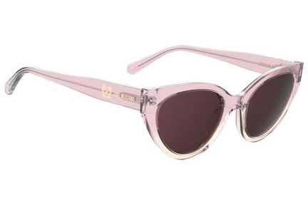 Ochelari de soare Love Moschino MOL064/S 35J/U1 Cat Eye Roz