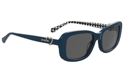 Ochelari de soare Love Moschino MOL060/S PJP/IR Dreptunghiulari Albaștri