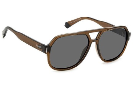 Ochelari de soare Polaroid PLD6193/S 09Q/M9 Polarized Pilot Maro