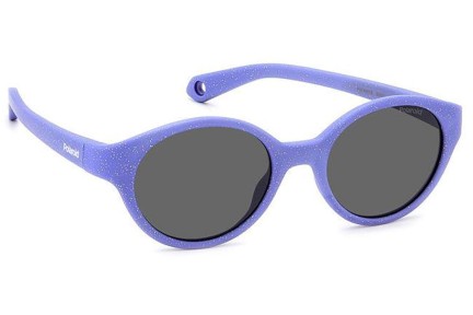 Ochelari de soare Polaroid Junior PLDK007/S MW2/M9 Polarized Ovali Violeți