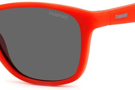 Ochelari de soare Polaroid Junior PLD8052/S IWK/M9 Polarized Pătrați Roșii