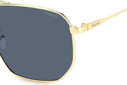 Ochelari de soare Polaroid PLD4141/G/S/X LKS/C3 Polarized Pătrați Aurii