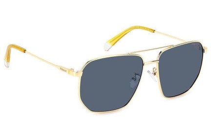 Ochelari de soare Polaroid PLD4141/G/S/X LKS/C3 Polarized Pătrați Aurii