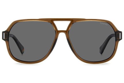 Ochelari de soare Polaroid PLD6193/S 09Q/M9 Polarized Pilot Maro