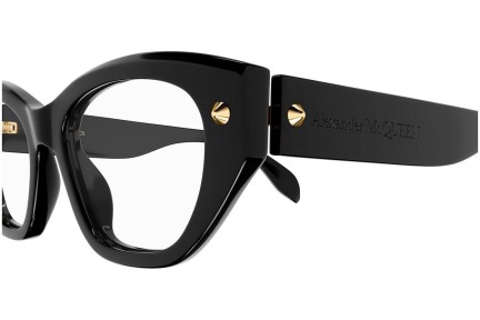 Ochelari Alexander McQueen AM0410O 001 Rotunzi Negri