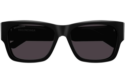 Ochelari de soare Balenciaga BB0262SA 001 Dreptunghiulari Negri