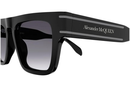 Ochelari de soare Alexander McQueen AM0397S 001 Pătrați Negri