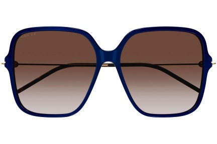 Ochelari de soare Gucci GG1267S 004 Oversize Albaștri