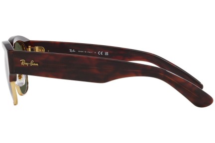 Ochelari de soare Ray-Ban Mega Clubmaster RB0316S 990/31 Browline Havana