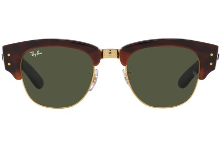 Ochelari de soare Ray-Ban Mega Clubmaster RB0316S 990/31 Browline Havana