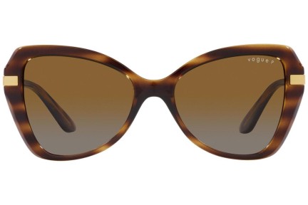 Ochelari de soare Vogue Eyewear VO5479S 1508T5 Polarized Cat Eye Havana