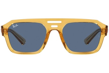 Ochelari de soare Ray-Ban Corrigan RB4397 668280 Flat Top Galbeni