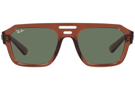 Ochelari de soare Ray-Ban Corrigan RB4397 667882 Flat Top Maro