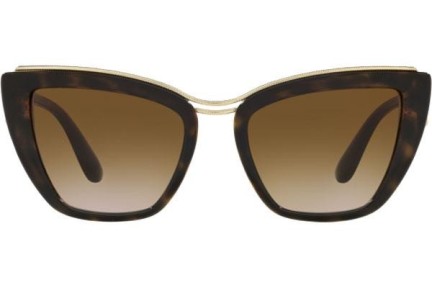 Ochelari de soare Dolce & Gabbana DG6144 502/13 Cat Eye Havana