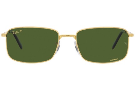 Ochelari de soare Ray-Ban RB3717 9196P1 Polarized Dreptunghiulari Aurii