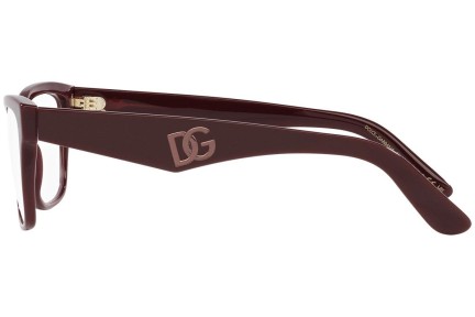 Ochelari Dolce & Gabbana DG3370 3091 Dreptunghiulari Roșii