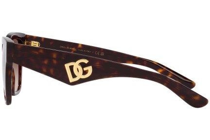 Ochelari de soare Dolce & Gabbana DG4437 502/13 Cat Eye Havana