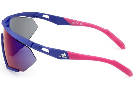 Ochelari de soare Adidas Sport SP0071 91Z Lentilă unică | Shield Albaștri